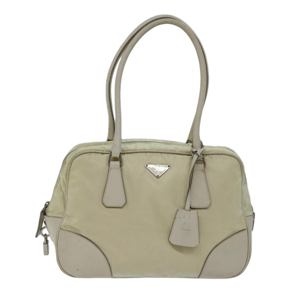 Prada Bauletto Tessuto with Saffiano Leather Medium
